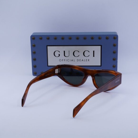 Gucci GG1919S 004 Cat Eye Sunglasses - Blonde Havana/Grey main image 5